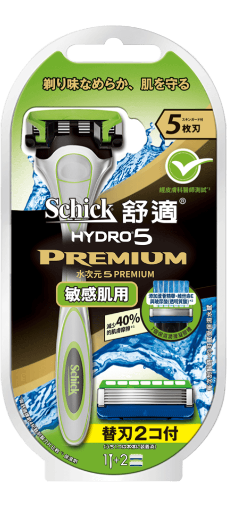 HYDRO 5 PREMIUM Sensitive-水次元 5 PREMIUM 刮鬍刀-敏感肌用